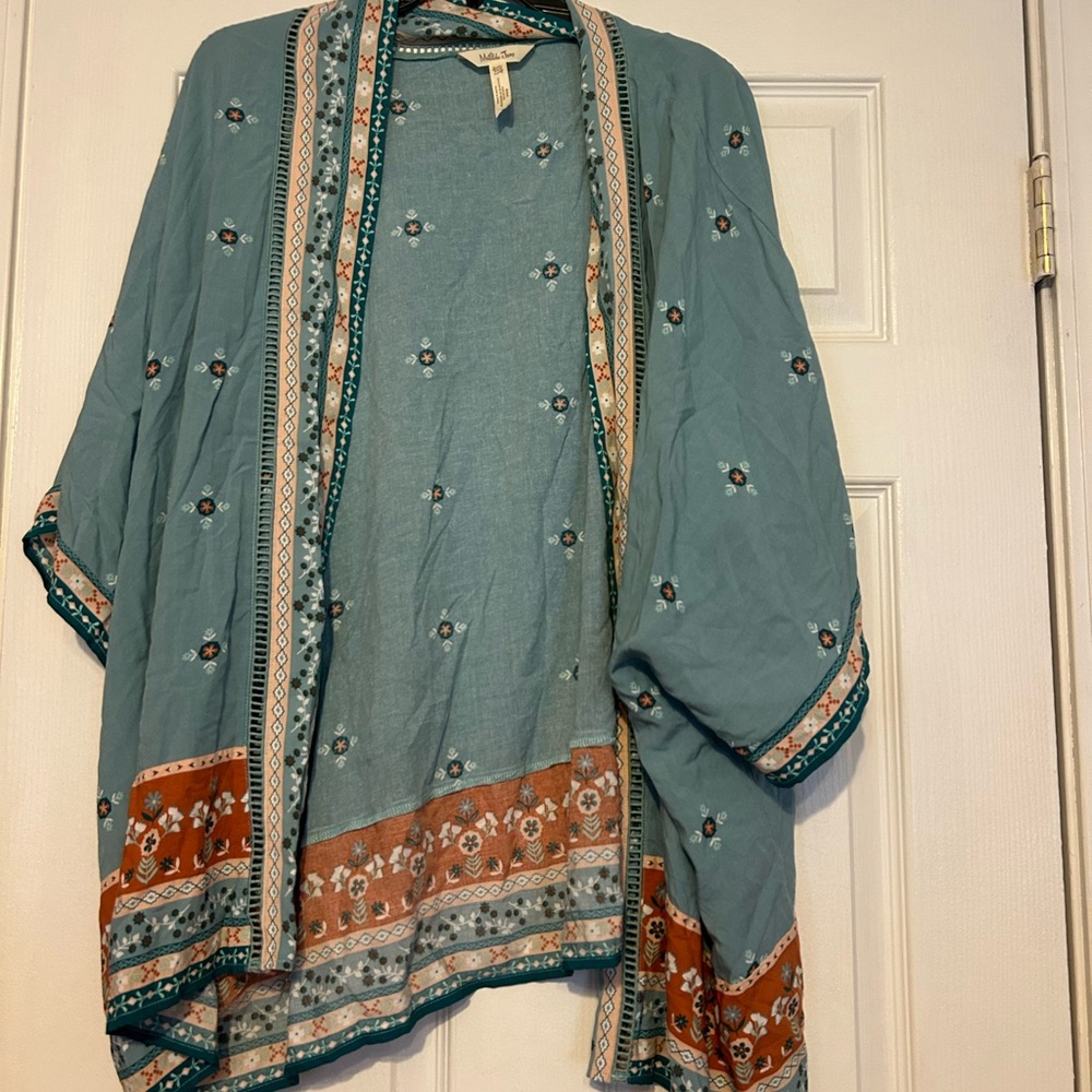 Matilda Jane Teal and Cream Floral Wrap